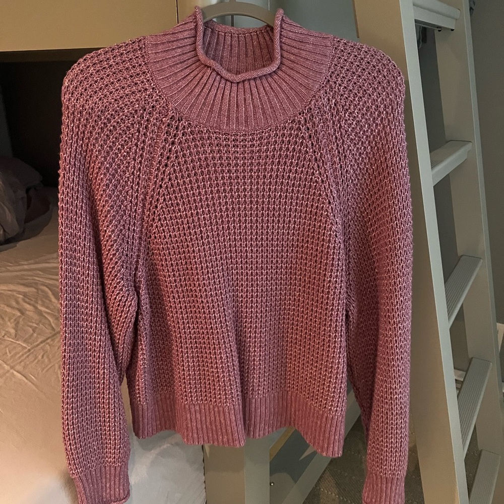 purple sweater